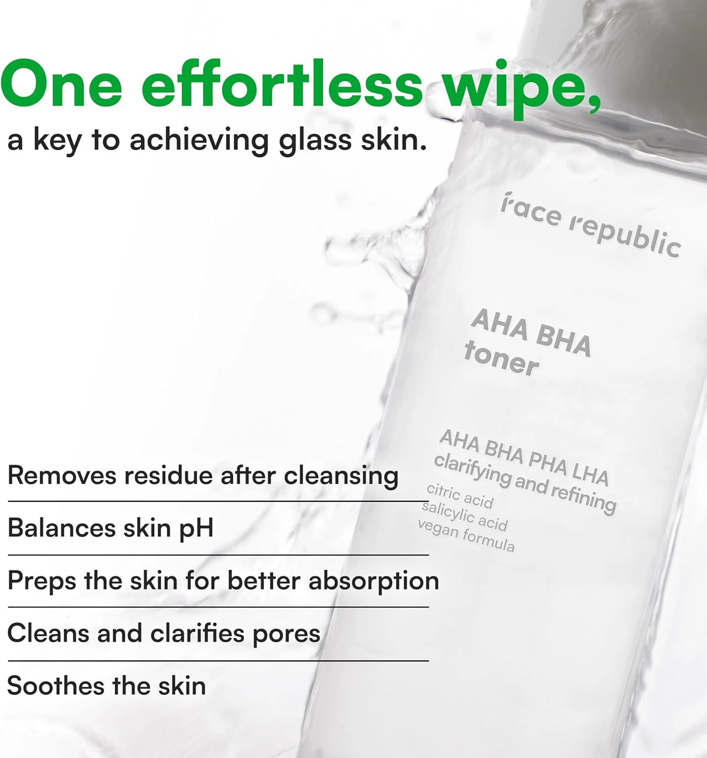 Face Republic AHA/BHA Toner Korean Toners
