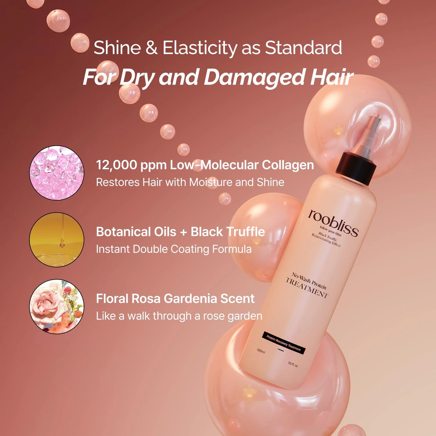 roobliss No-Wash Protein Treatment Korean Hair Care