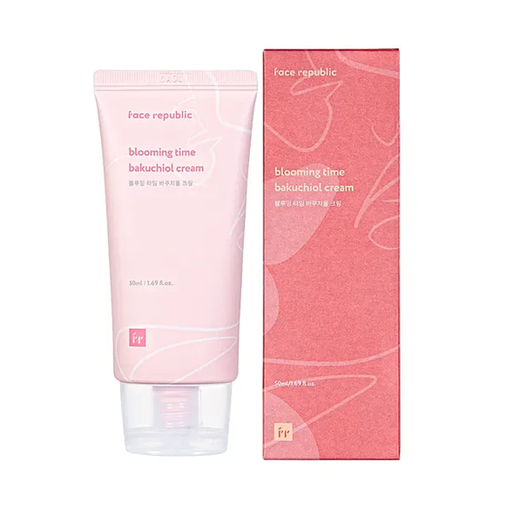 Face Republic Blooming Time Bakuchiol Cream Korean Moisturizers
