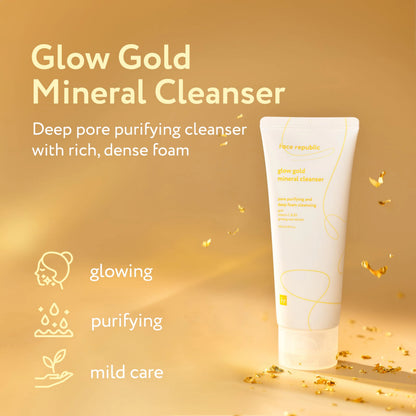 Face Republic Glow Gold Mineral Cleanser 100ml