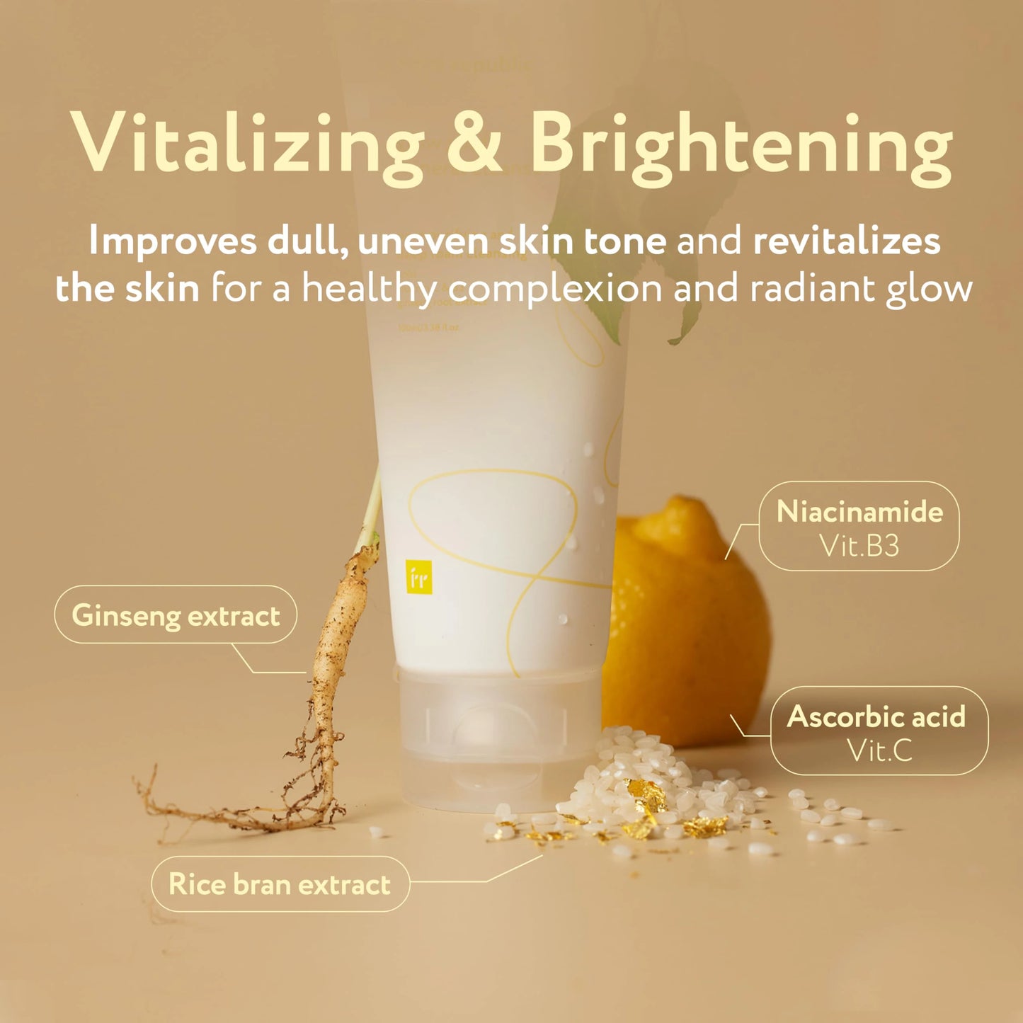 Face Republic Glow Gold Mineral Cleanser 100ml