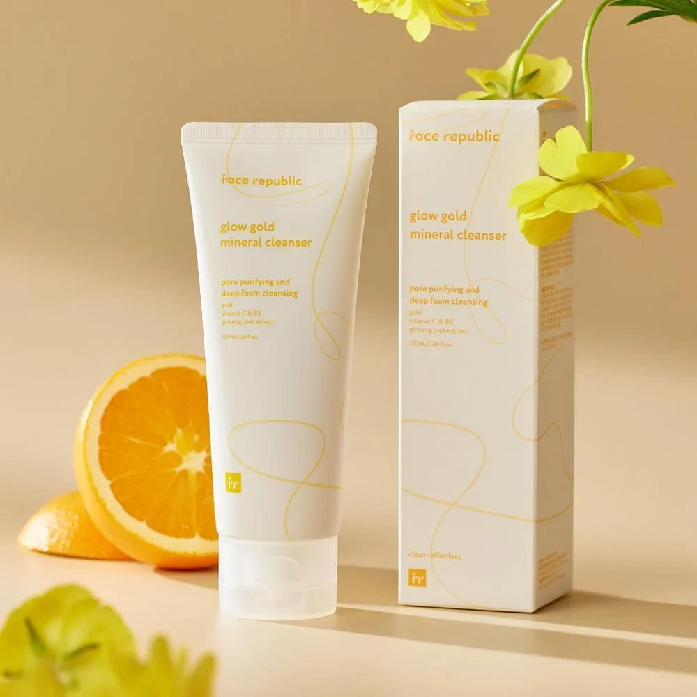 Face Republic Glow Gold Mineral Cleanser 100ml