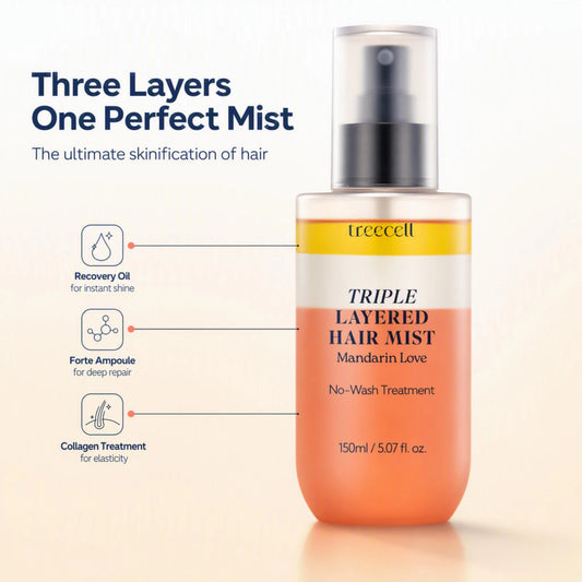 TREECELL Triple Layered Hair Mist Mandarin Love 150 ml product image.