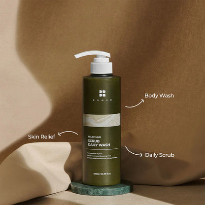 BRMUD Relief Mud Scrub Daily Body Wash 500ml