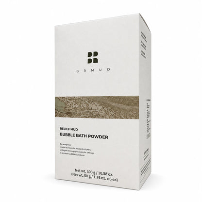 BRMUD Relief Mud Bubble Bath Powder 6 Pack (6 x 50g)