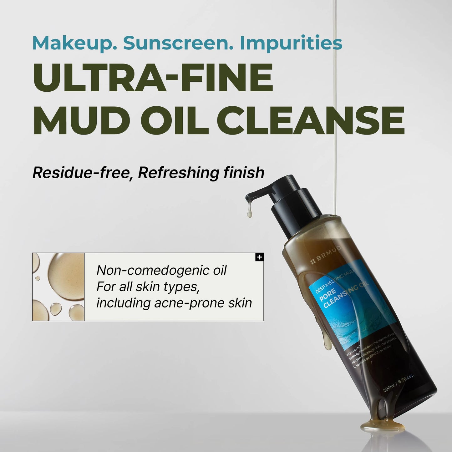 BRMUD Deep Melting Mud Pore Cleansing Oil 200ml