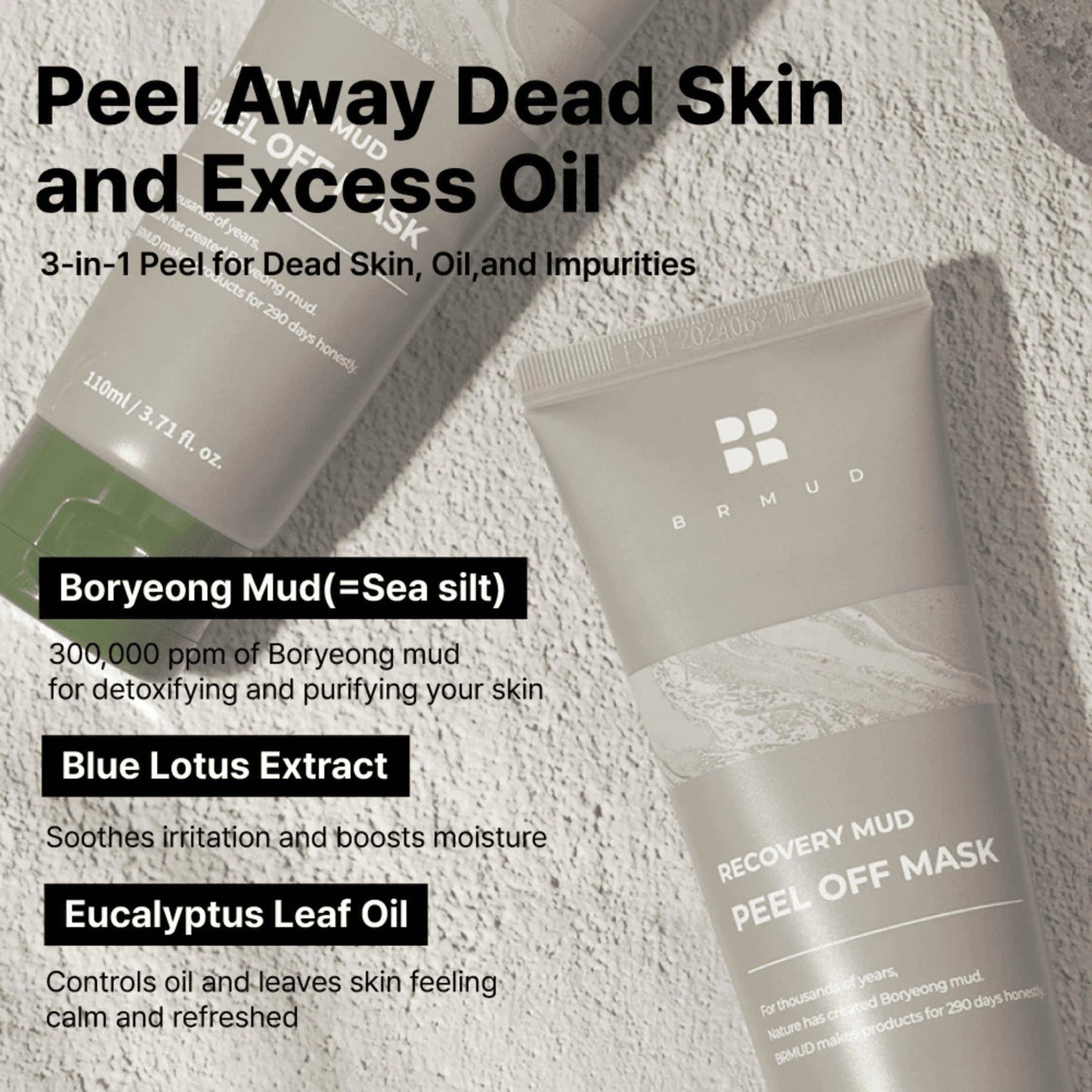 BRMUD Recovery Mud Peel Off Mask 110ml