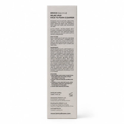 BRMUD Relief Mud Pack to Foam Cleanser 110ml