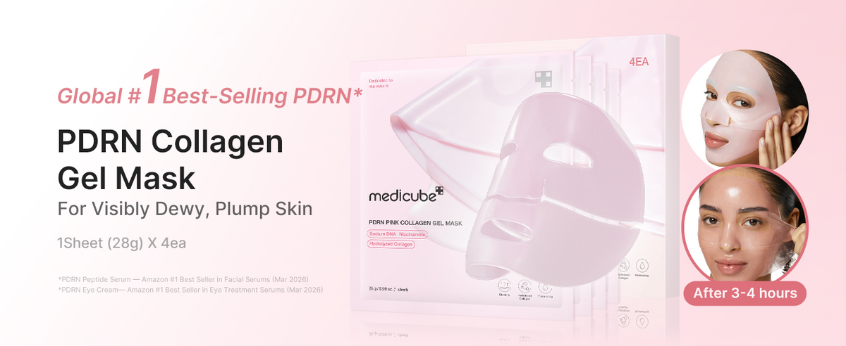 medicube PDRN Pink Collagen Jelly Gel Mask with Salmon DNA PDRN, desktop A+ panel 01