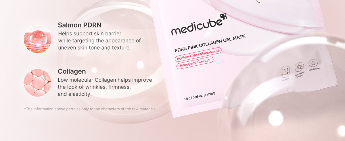 medicube PDRN Pink Collagen Jelly Gel Mask with Salmon DNA PDRN, desktop A+ panel 03