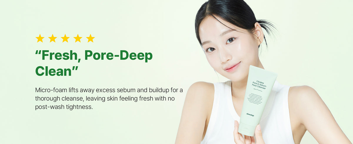 dewdap Cicatea Pore & Sebum Pack Cleanser 150ml product information panel 05