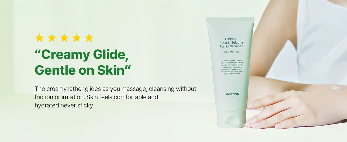 dewdap Cicatea Pore & Sebum Pack Cleanser 150ml product information panel 07