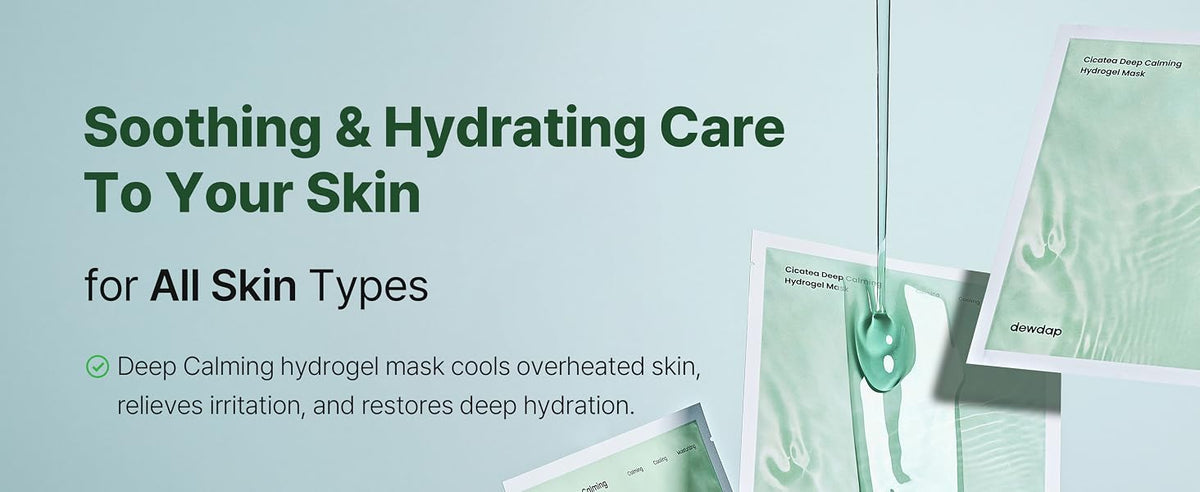 dewdap Cicatea Deep Calming Hydrogel Mask, 4 Sheets product information panel 02