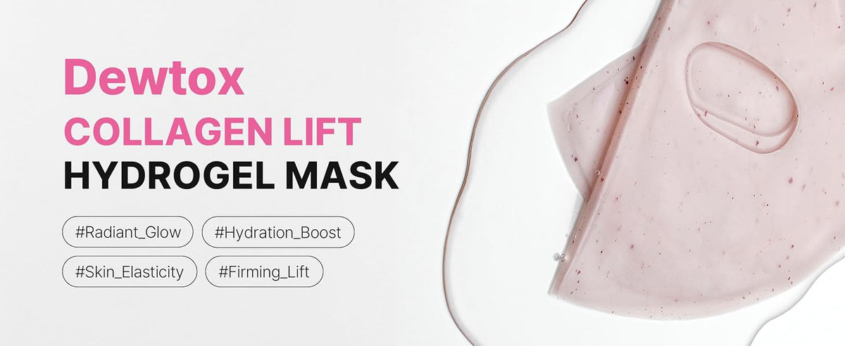 dewdap Dewtox Glow Lift Hydrogel Jewel Mask, 4 Sheets product information panel 01