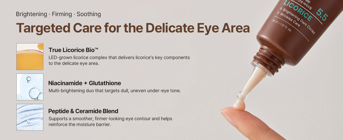ACWELL 5.5 Licorice pH Balancing Intensive Eye Cream, 30 ml product information panel 03