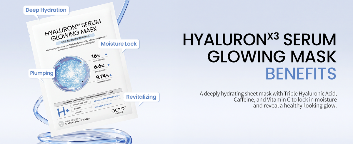 #OOTD Triple Hyaluronic Acid Hydrating Sheet Mask, 10 Sheets product information panel 02