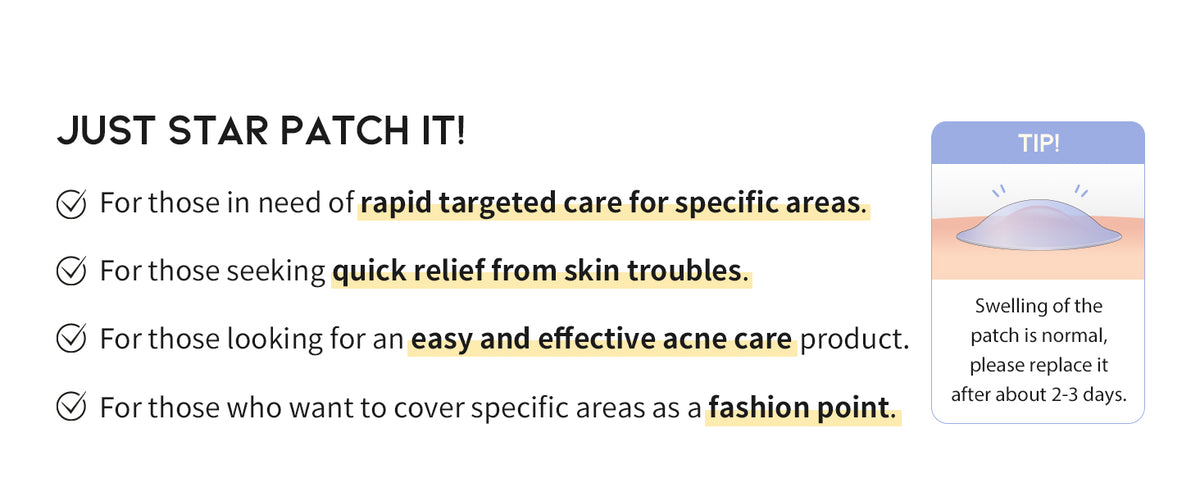 #OOTD Star Spot Pimple Patch, 80 Dots product information panel 03