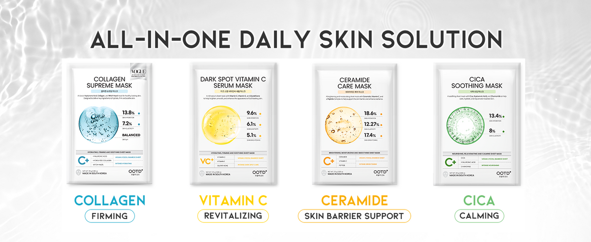 #OOTD Variety Hydrating Serum Sheet Mask Set, 12 Sheets product information panel 02