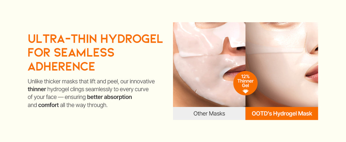 #OOTD Vitamin C Brightening Hydrogel Mask, 5 Sheets product information panel 04