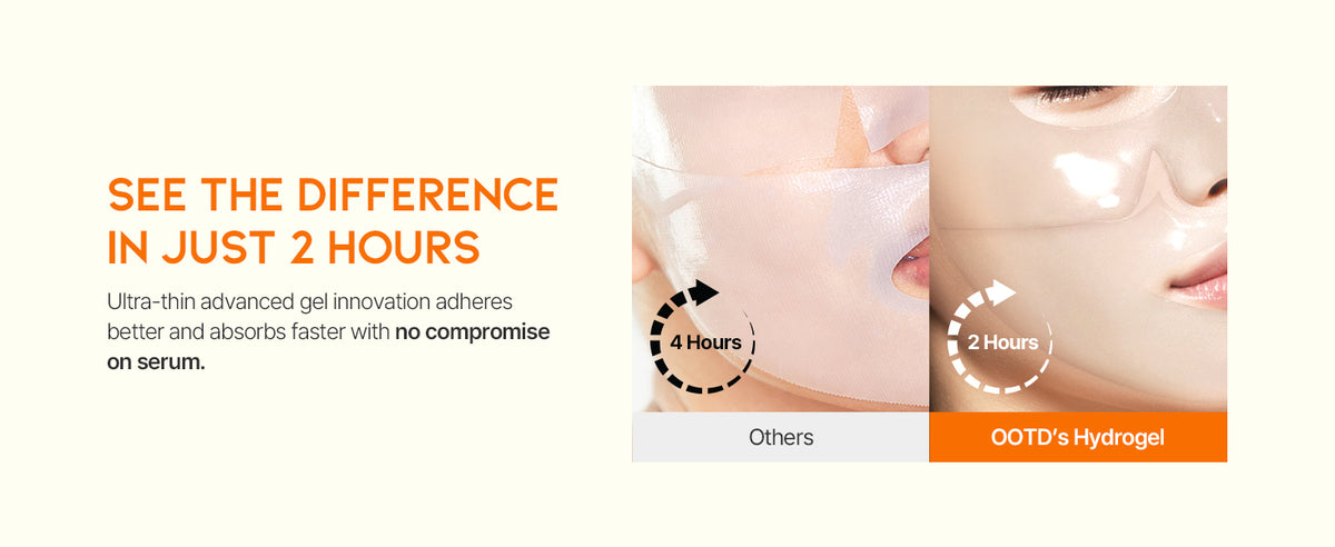 #OOTD Vitamin C Brightening Hydrogel Mask, 5 Sheets product information panel 05