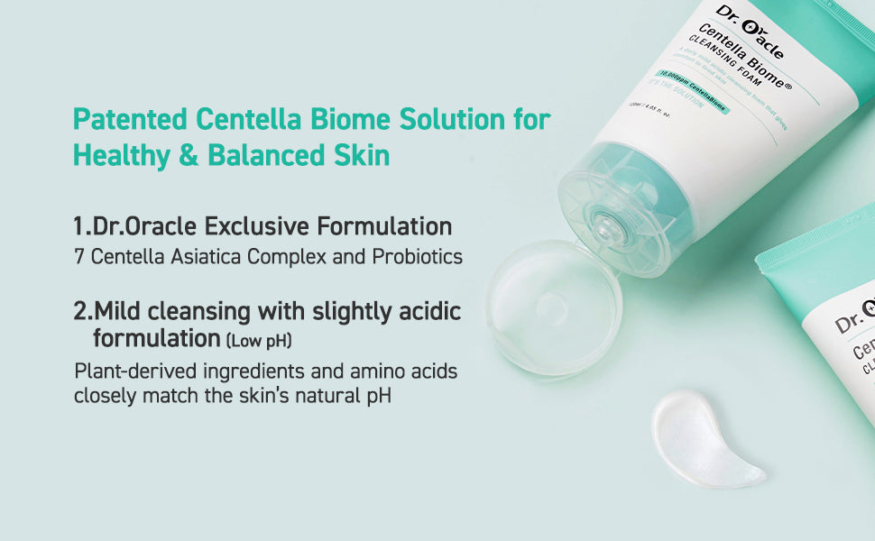 Dr. Oracle Centella Biome Cleansing Foam 120ml product information panel 02