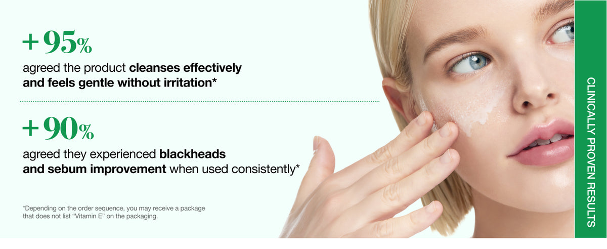 ANUA Heartleaf Pore Control Cleansing Oil consumer survey panel stating 95% agreed it cleanses effectively and feels gentle without irritation, and 90% saw blackhead and sebum improvement with consistent use.