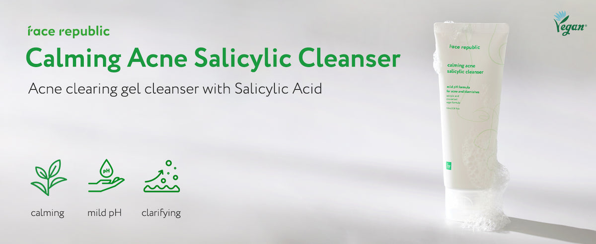 Face Republic Calming Salicylic Acid Cleanser 100ml product information panel 01