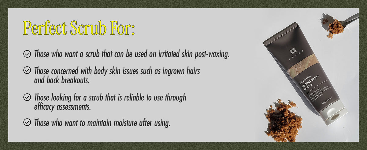 BRMUD Relief Mud Secret Body Scrub 180g product information panel 08