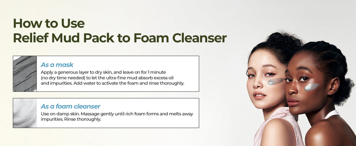 BRMUD Relief Mud Pack to Foam Cleanser 110ml product information panel 08