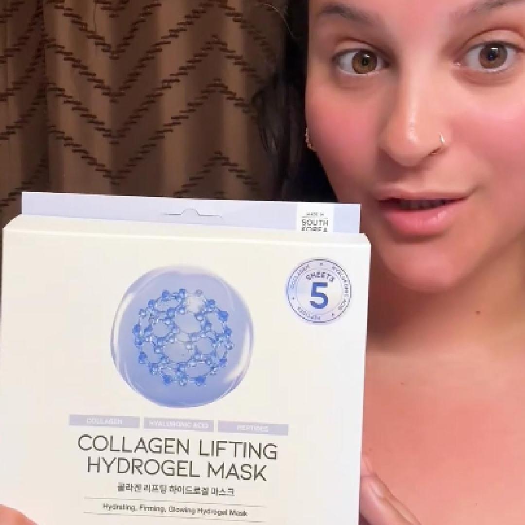 Watch a Haven Co. Beauty host demonstrate how to apply both layers of #OOTD Collagen Lifting Hydrogel Mask (5 Sheets), show the hydrogel mask being worn for a few hours or overnight, and reveal a hydrated, firmer-looking, glowing finish. It contains collagen, hyaluronic acid, and peptides to help plump and hydrate dry-looking skin. [demo-card]