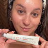 Watch a Haven Co. Beauty host demonstrate how to apply #OOTD Depuff Eye Serum to the under eye area and eyelids, tapping it in to target the look of puffiness, dark circles, and under eye bags. It contains collagen, caffeine, and vitamin E for a depuffing and brightening eye care step. 