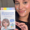 Watch a Haven Co. Beauty host demonstrate how to apply the star-shaped hydrocolloid #OOTD Star Spot Patch (80 Dots) to a visible blemish, show its colorful design, and explain how to wear it for a few hours or overnight. The niacinamide and ceramide formula provides a protective cover for blemish care. 