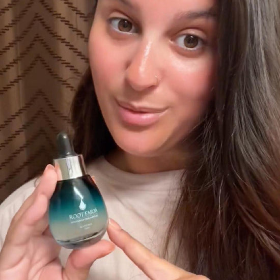 Watch a Haven Co. Beauty host demonstrate the lightweight, non-oily texture and application of Rootfarm Scalp and Root Care Ampoule, apply it directly to the scalp and hairline, and massage it into the roots. It dries without an oily feel for easy daily use. [demo-card]